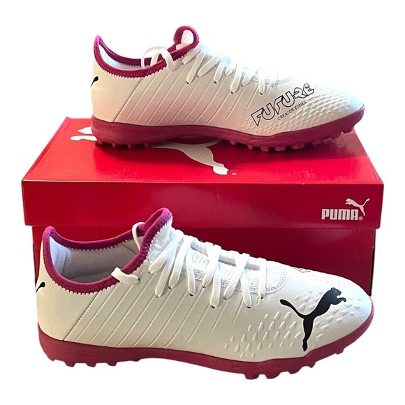 Puma Z 4.3 TT Future Creator Zones White Pink Men's Indoor Soccer Cleats Size 7 - Picture 1 of 12